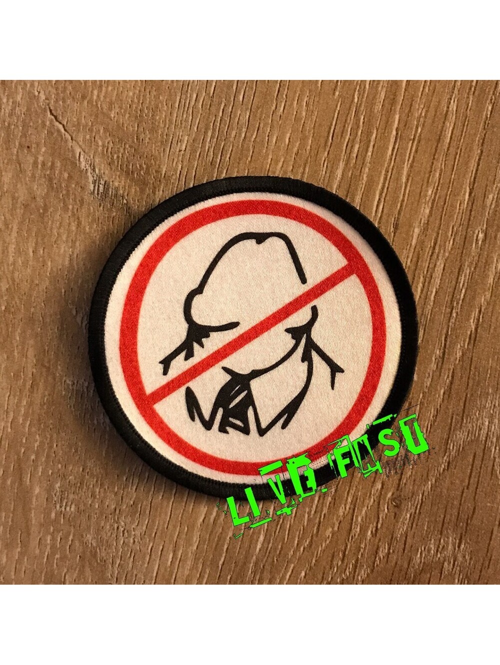 NO DICKHEADS PATCH motorcycle biker patches sayings vintage 80s style funny